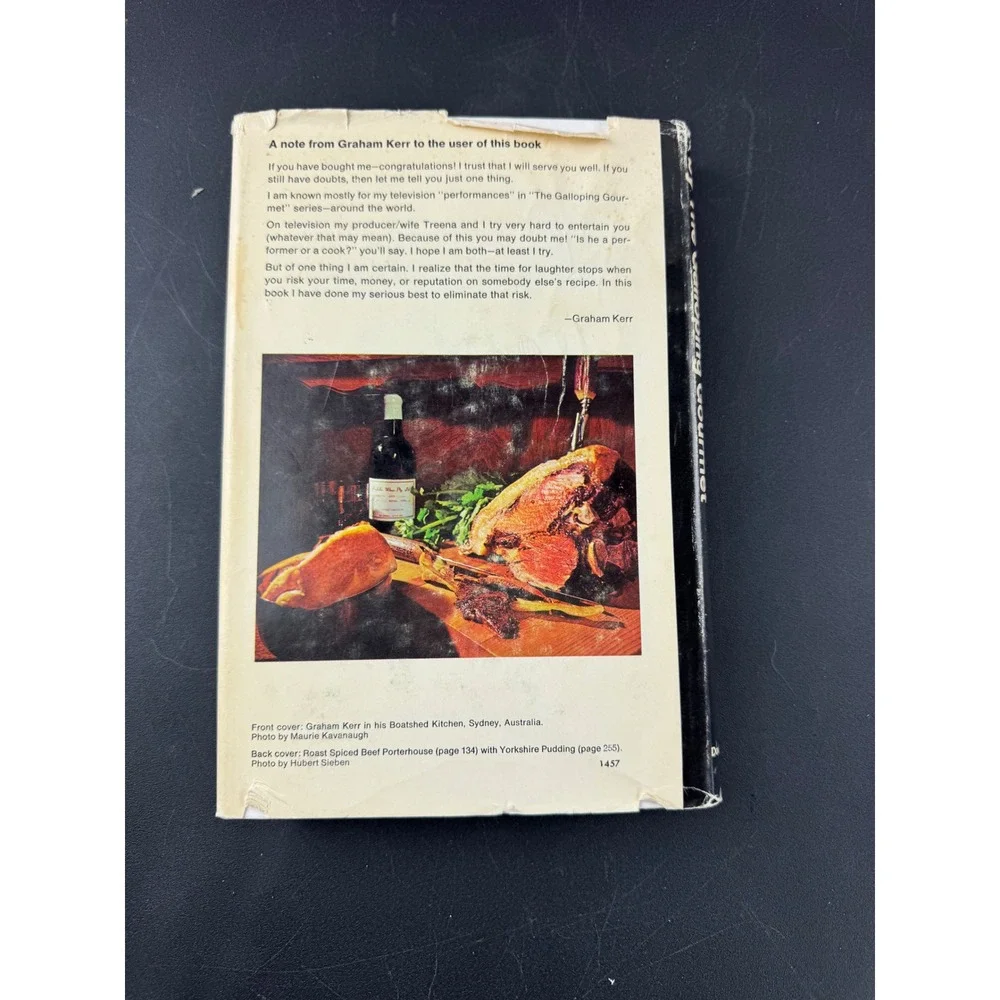 The Graham Kerr‎ Cookbook Galloping Gourmet Vintage 1969 Hardcover Doubleday